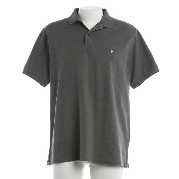Poloshirt, in Grau, Baumwolle, Stone Island