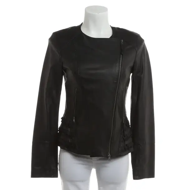 LeatherJacket, in Black, Leather, Marc Cain