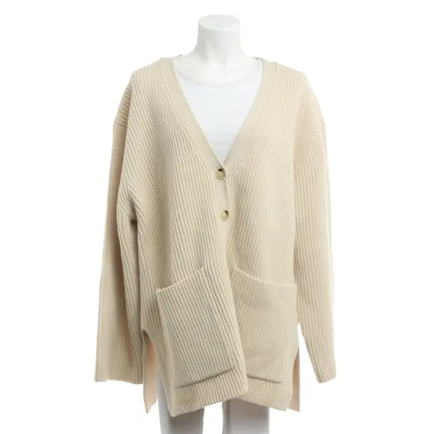 Cardigan, in Beige, Lana, Totême