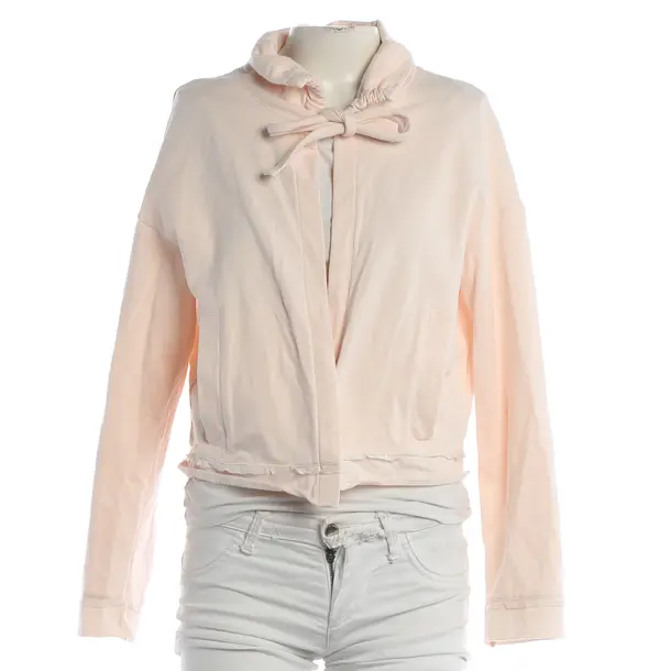 Zip-up Hoodie, in Peach, Cotton, Marc Cain