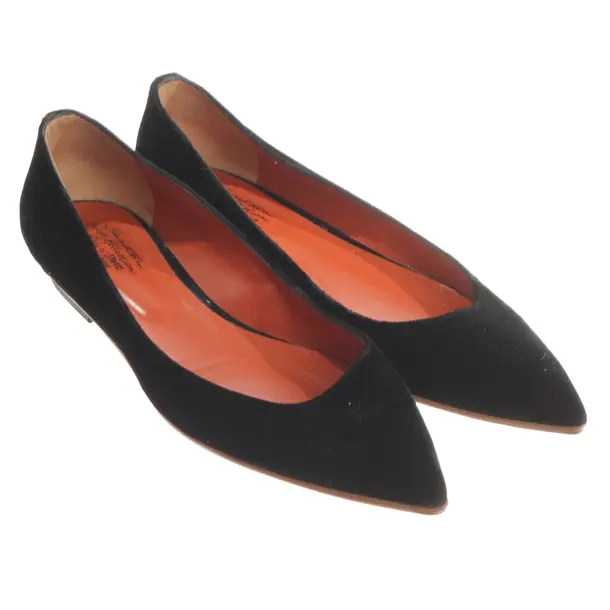 Ballerine, in Nero, Santoni