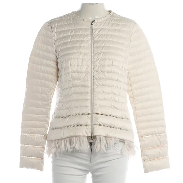 Mid-Season Jacket, in Cream, Polyester, Marc Cain