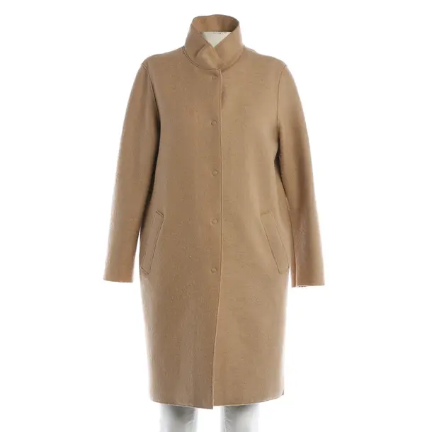 Mid-Season Coat, in Light Brown, Wool, Harris Wharf London