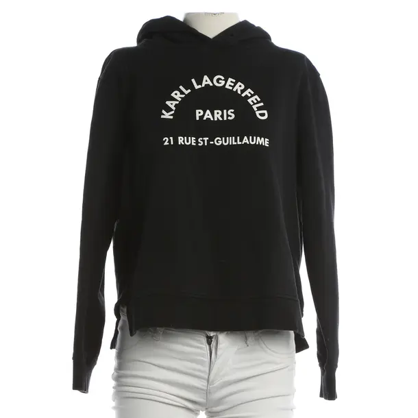 Felpa con cappuccio, in Nero, Cotone, Karl Lagerfeld