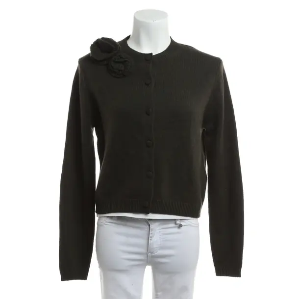 Strickjacke, in Dunkelgrün, Wolle, Allude