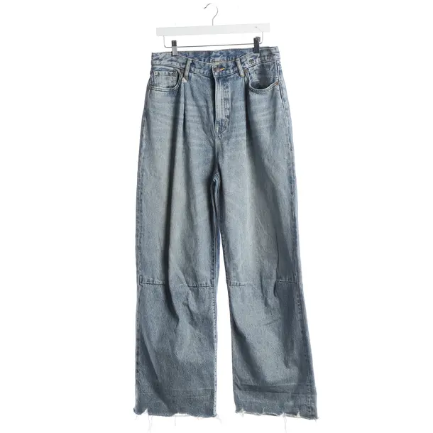 Straight Fit Jeans, in Light Blue, Cotton, R13