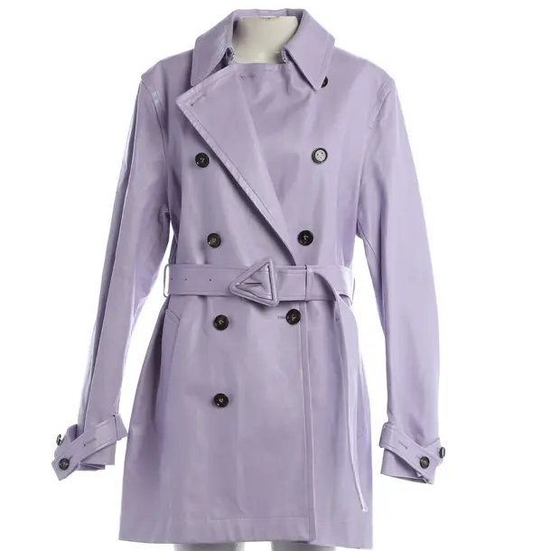 Leather Coat, in Lavender, Leather, Bottega Veneta