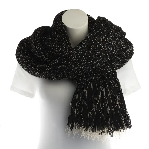 Scarf, in Black, Wool, Saint Laurent