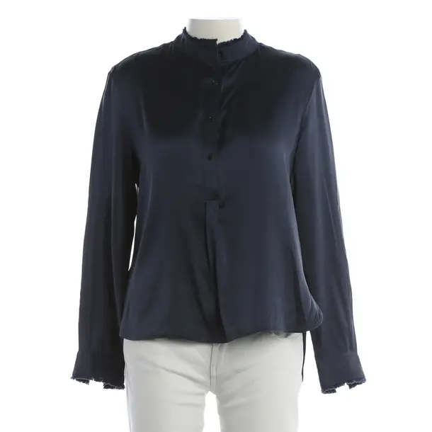 Bluse, in Navy, Seide, Herzensangelegenheit