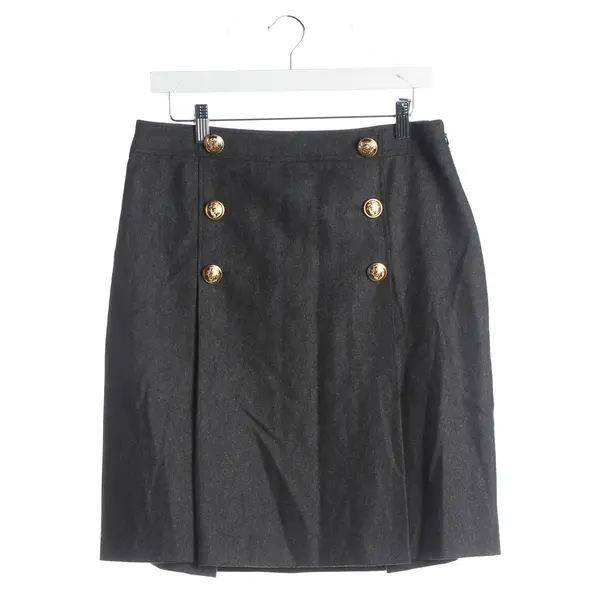 Skirt, in Gray, Wool, Boutique Moschino
