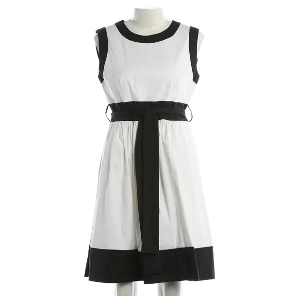 Dress, in White, Cotton, Prada