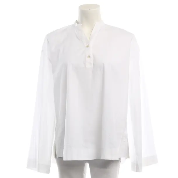 Blouse, in White, Cotton, Soluzione
