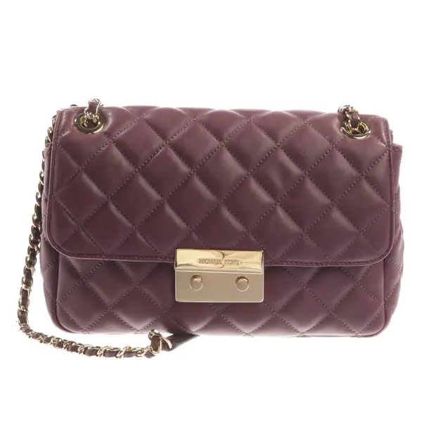 Schultertasche, in Bordeaux, Leder, Michael Kors