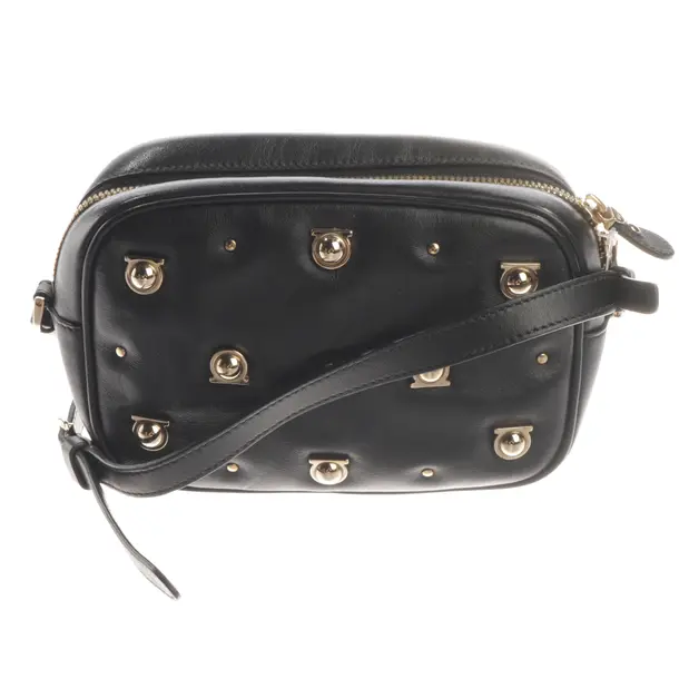 Cross Body Bag, in Black, Leather, Salvatore Ferragamo