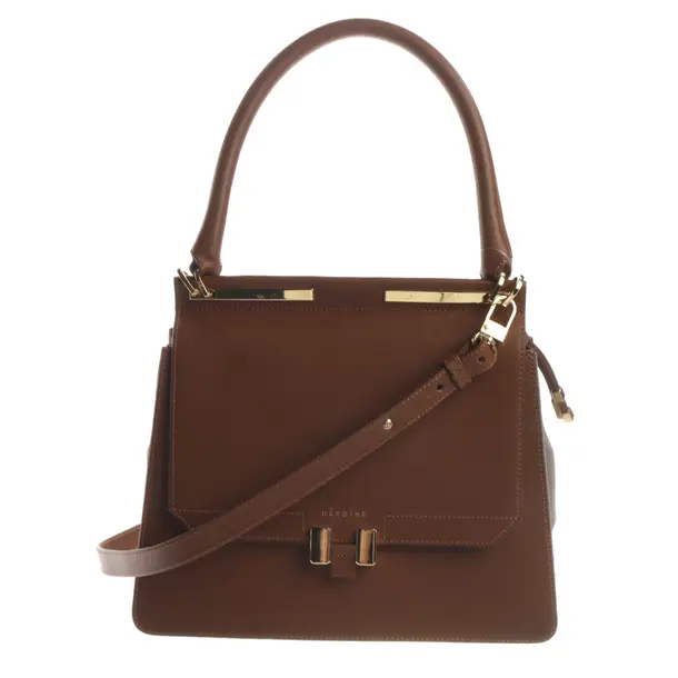 Handtasche, in Braun, Leder, Maison Hēroïne