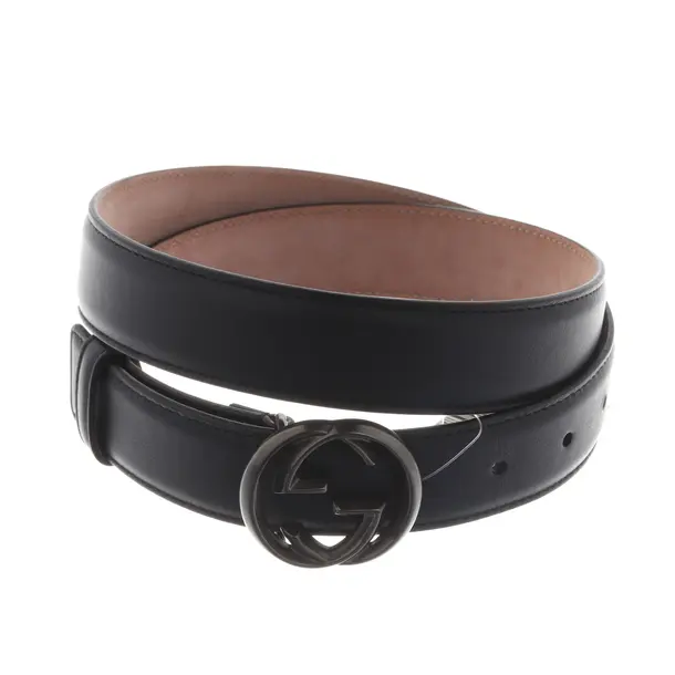 Belt, in Navy, Leather, Gucci