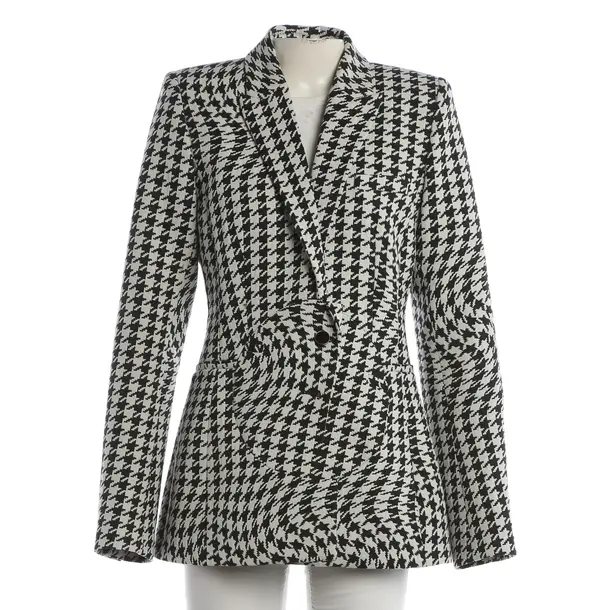 Blazer, in Black, Wool, Off-White