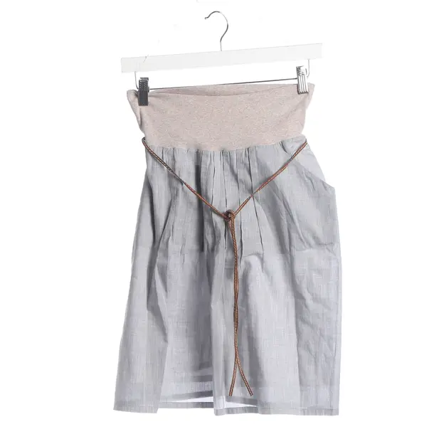 Skirt, in Light Gray, Cotton, Fabiana Filippi