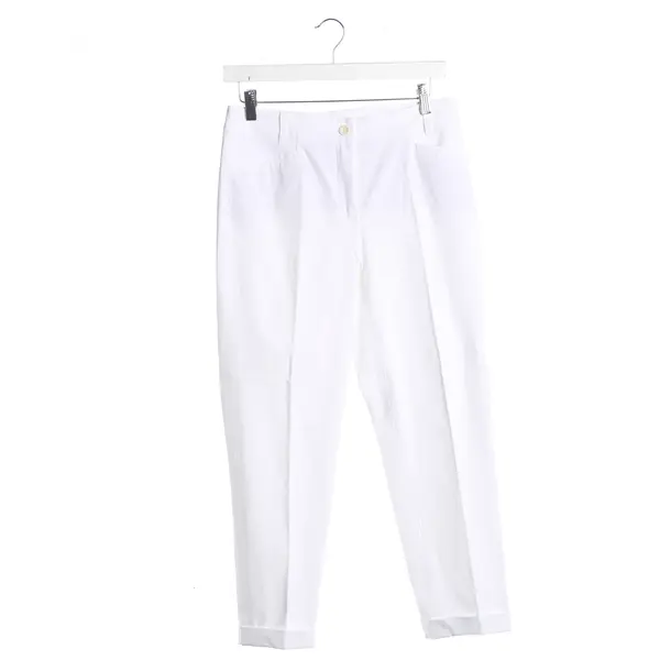 Pants, in White, Cotton, Raffaello Rossi