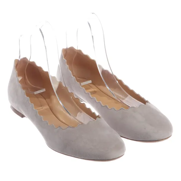 Ballet Flats, in Light Gray, Chloé