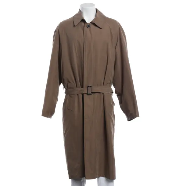 Overcoat, in Brown, Cotton, Hugo Boss Black Label