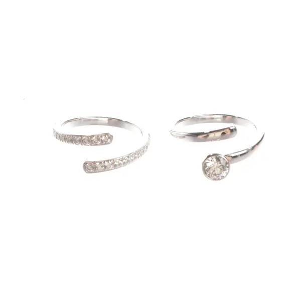 Ring-Set, in Silber, Metall (metallisch, metallisiert), Swarovski