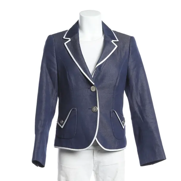 Blazer, in Blau, Baumwolle, Escada