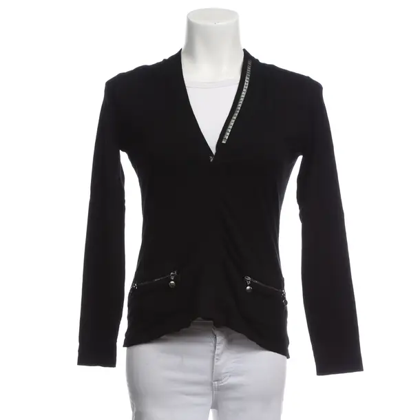 Cardigan, in Black, Cotton, Marc Cain