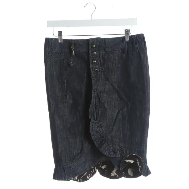Skirt, in Blue, Cotton, Roberto Cavalli