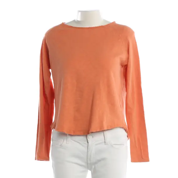 Long Sleeve Shirt, in Orange, Cotton, American Vintage