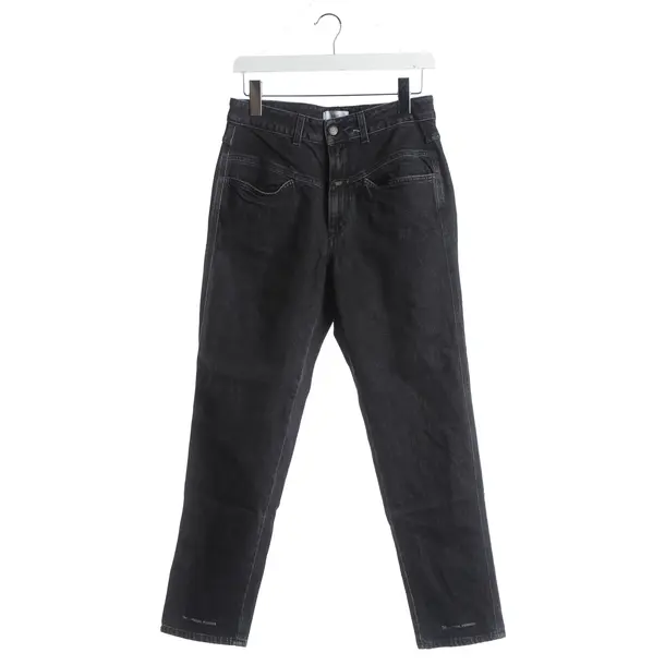 Straight Fit Jeans, in Black, Cotton, Closed