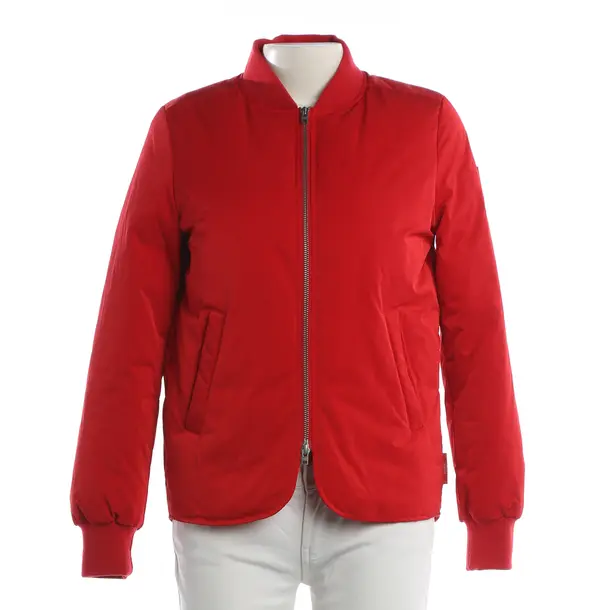 Mid-Season Jacket, in Red, Polyester, Closed