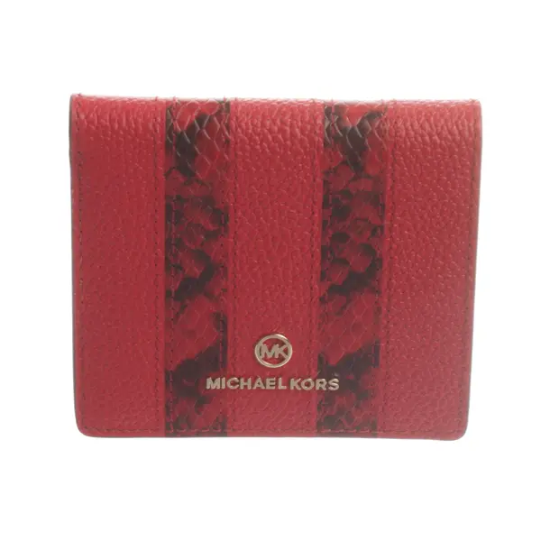 Wallet, in Red, Leather, Michael Kors