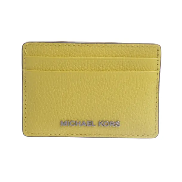 Card Holder, in Yellow, Leather, Michael Kors