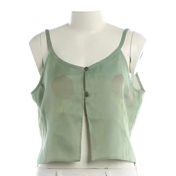 Top, in Green, Silk, Armani Collezioni