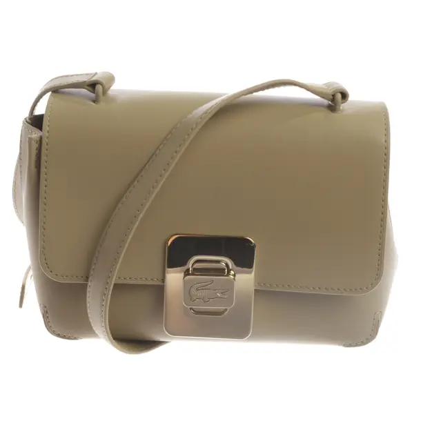 Schultertasche, in Braun, Leder, Lacoste