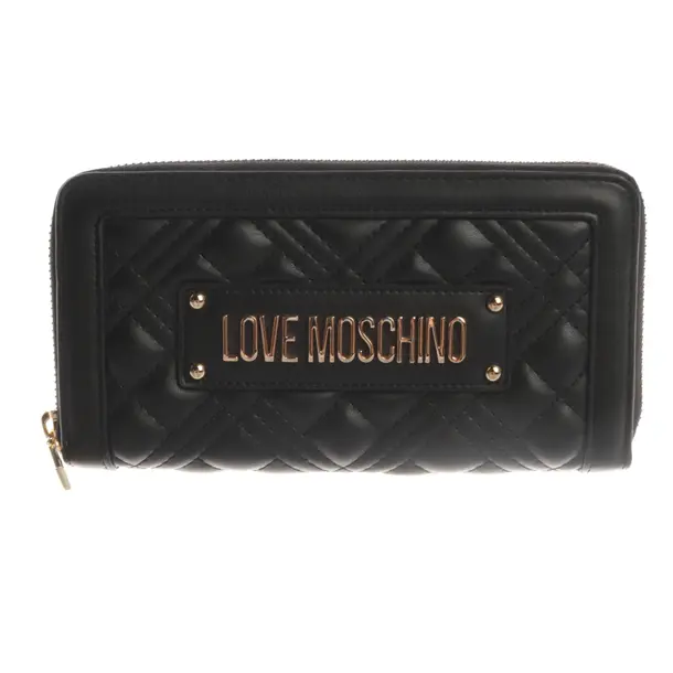 Wallet, in Black, Polyamide, Love Moschino
