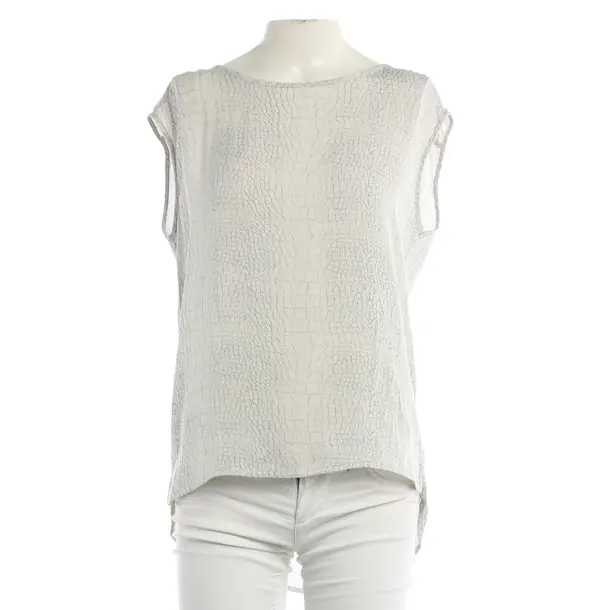 Top, in Light Gray, Silk, Repeat