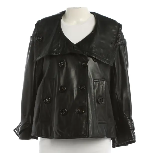 Lederjacke, in Schwarz, Leder, Burberry