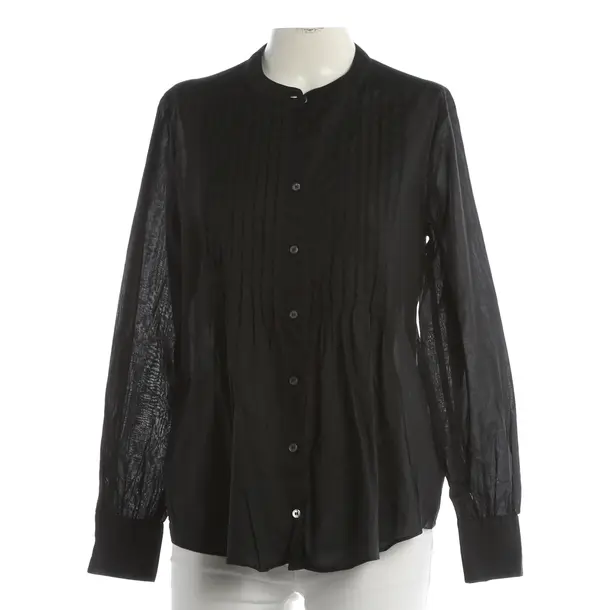 Blouse, in Black, Cotton, Robert Friedman