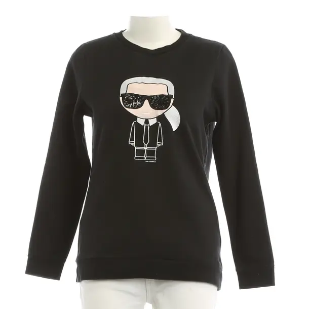 Sweatshirt, in Black, Cotton, Karl Lagerfeld