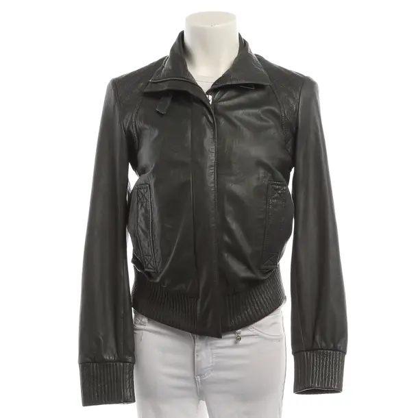 LeatherJacket, in Gray, Leather, Drykorn