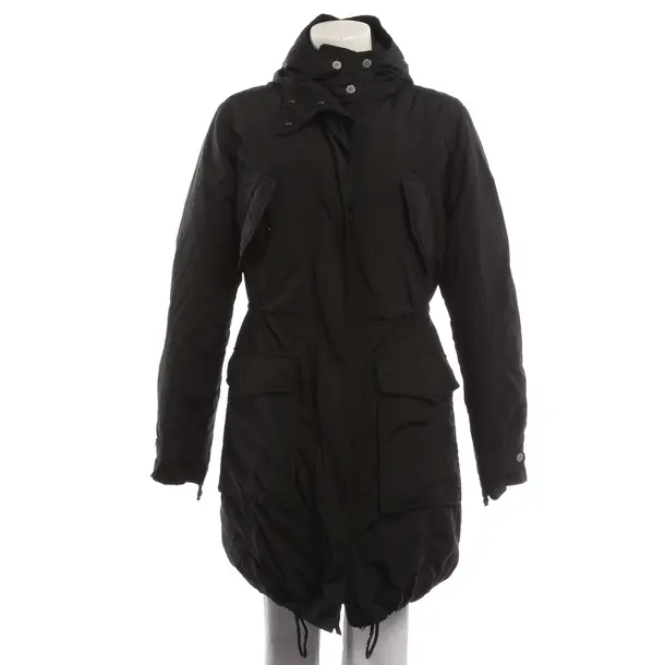 Winter Jacket, in Black, Polyimide, Closed