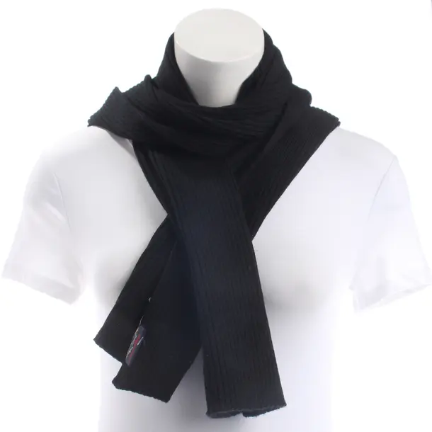 Scarf, in Black, Cotton, Paul & Shark