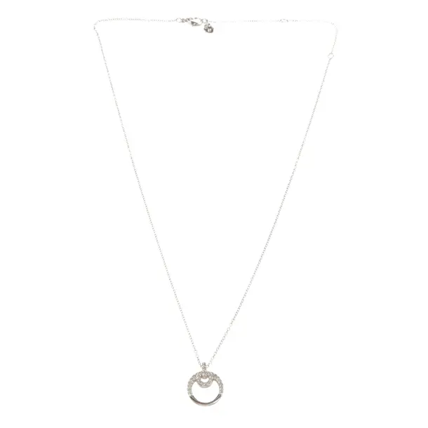 Necklace, in Silver, Metal (metallic, metallized), Swarovski