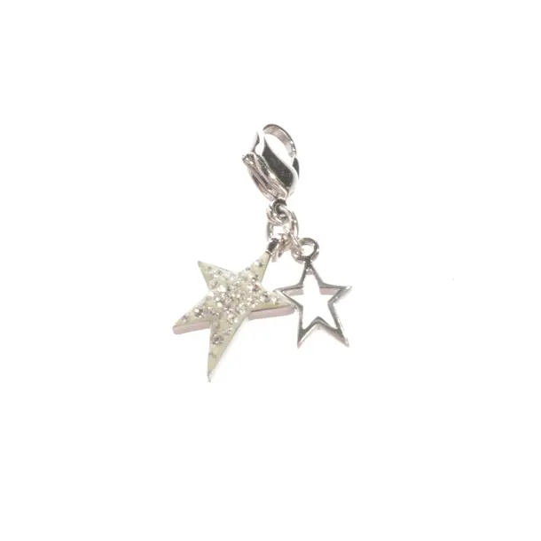 Pendant, in Silver, Metal (metallic, metallized), Swarovski