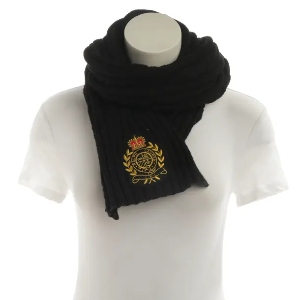 Schal, in Schwarz, Baumwolle, Ralph Lauren Black Label