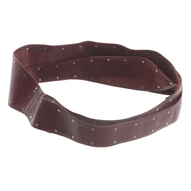 Belt, in Bordeaux, Leather, Sandro