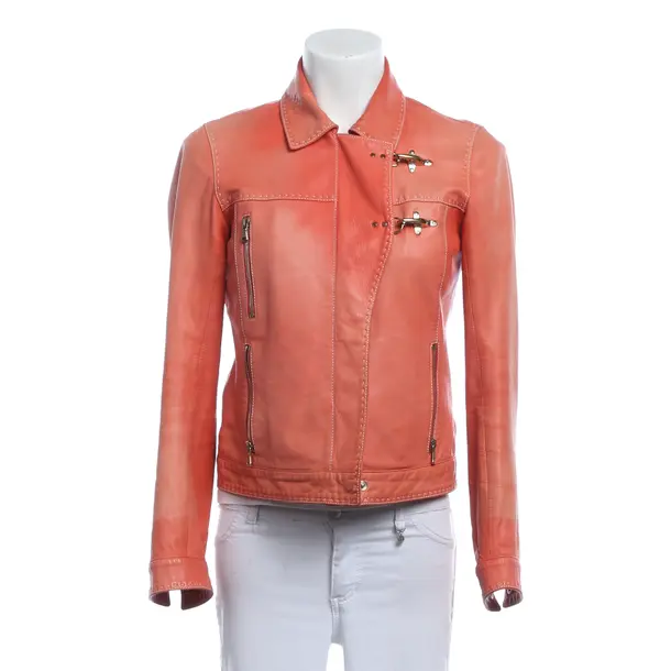 LeatherJacket, in Light Red, Leather, Fay