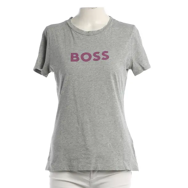 Shirt, in Grau, Baumwolle, Hugo Boss Orange